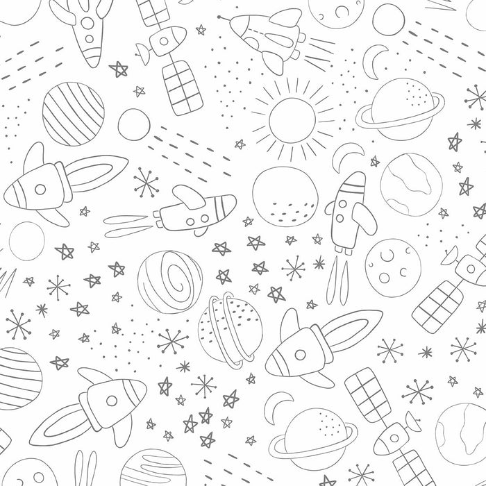 Papel de Parede Cosmos cinza 2,80 x 0,45 m