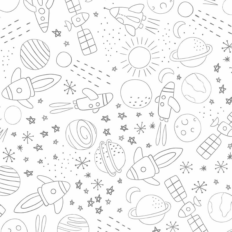 Papel de Parede Cosmos cinza 2,80 x 0,45 m