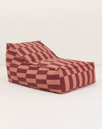 Puff VIBES long maroon tiles 70 x 105 x 57 cm