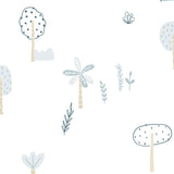 Papel de Parede Árvores Azul 2,80 x 0,45 m