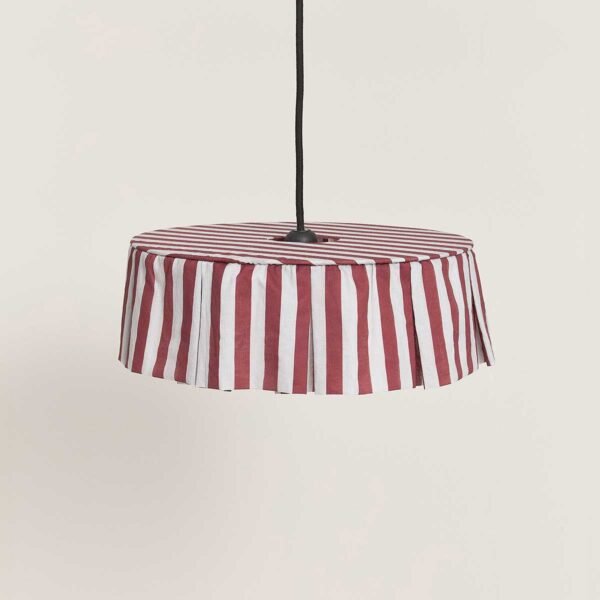 Lustre VIBES listras castanha 40 x 12 cm