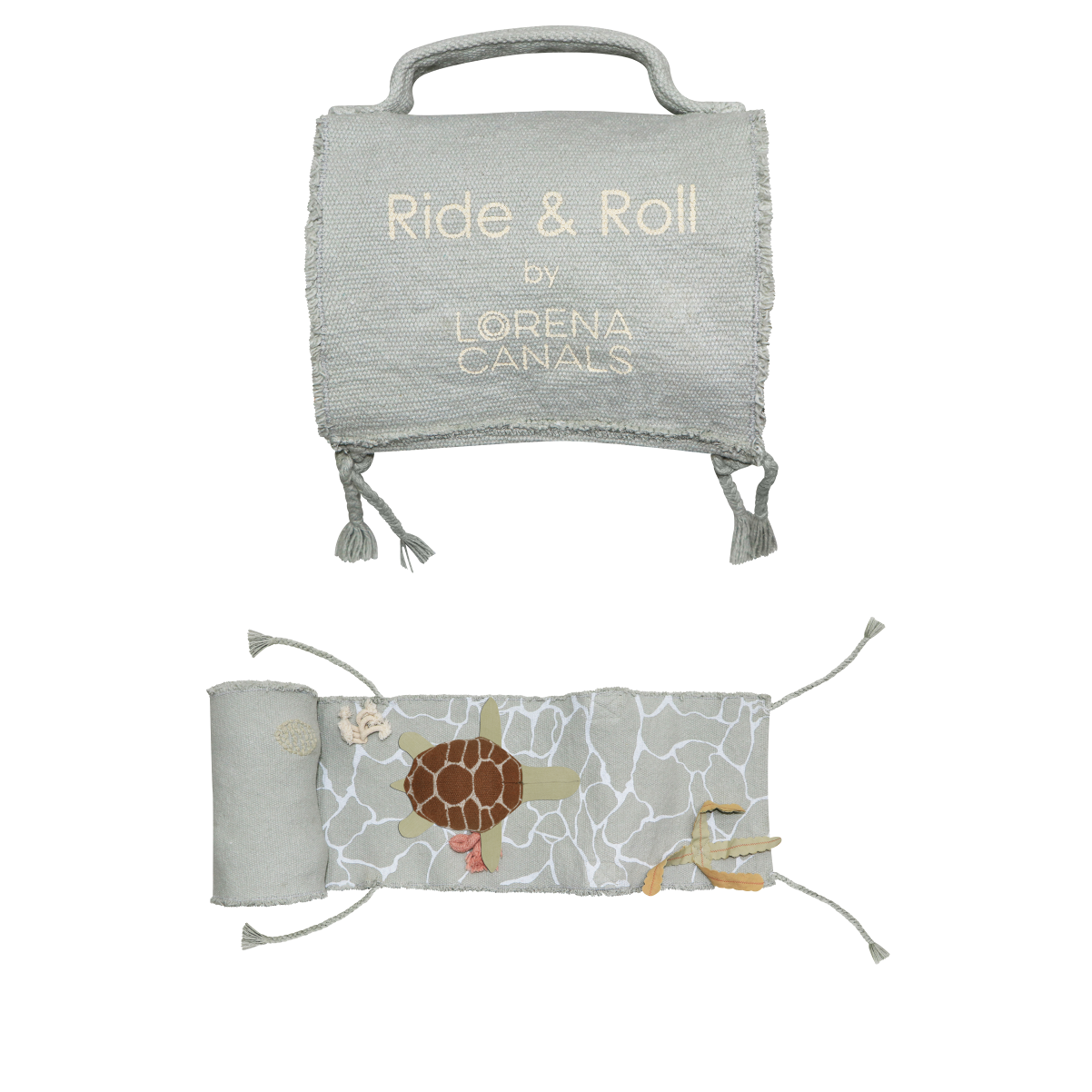 Almofada Ride & Roll Under the Sea 18 x 20 cm faixa 20 x 400 cm