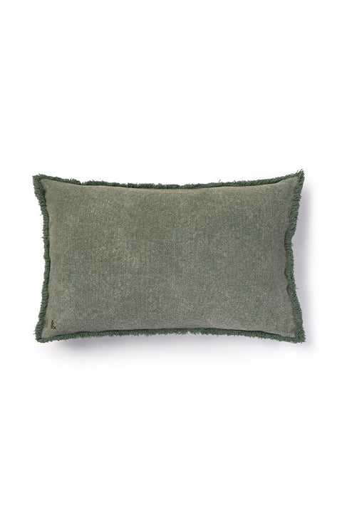 Almofada retangular Lorena Canals Stonewashed Duck Green - Verde pato 60 x 40 cm