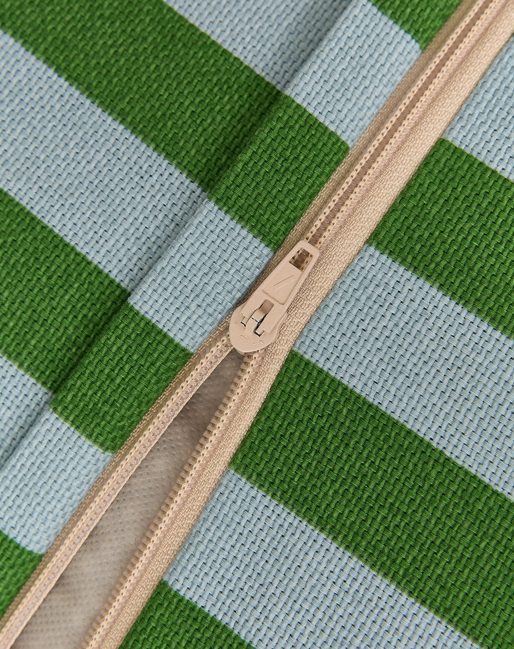 Puff BLISS listras Verde e Azul 65 x 100 x 55 cm