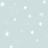 Papel de Parede Céu Estrelado color Azul bebê 2,80 x 0,45 m