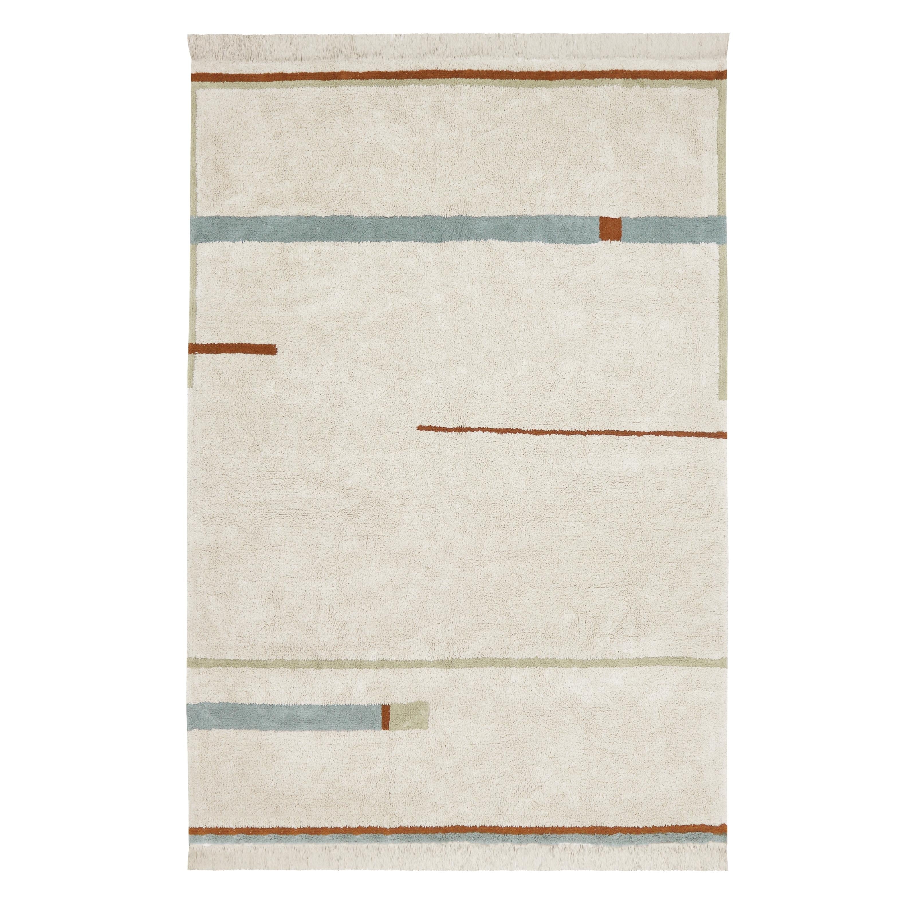 Tapete lavável Lanes azul vintage 200 x 300 cm