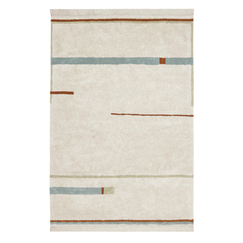 Tapete lavável Lanes azul vintage 200 x 300 cm