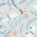 Papel de Parede Asas color Acqua 2,80 x 0,45 m