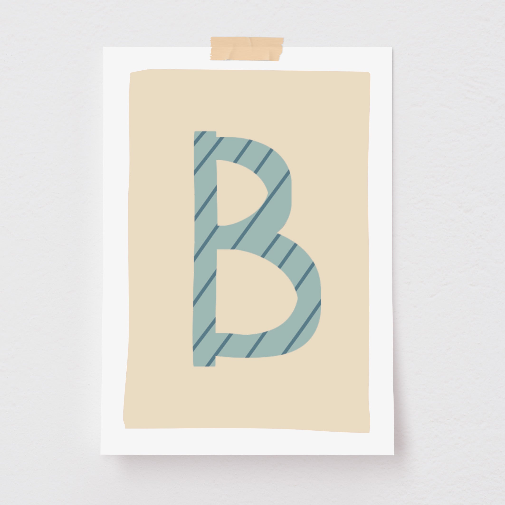 Pôster Decorativo Inicial Colorido Retangulo