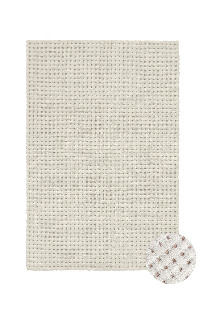 Tapete de Lã Lorena lavável Canals Woolable® Natural – 140 x 200 cm
