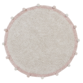 Tapete Lavável Redondo Bubbly Vintage Nude 120 cm