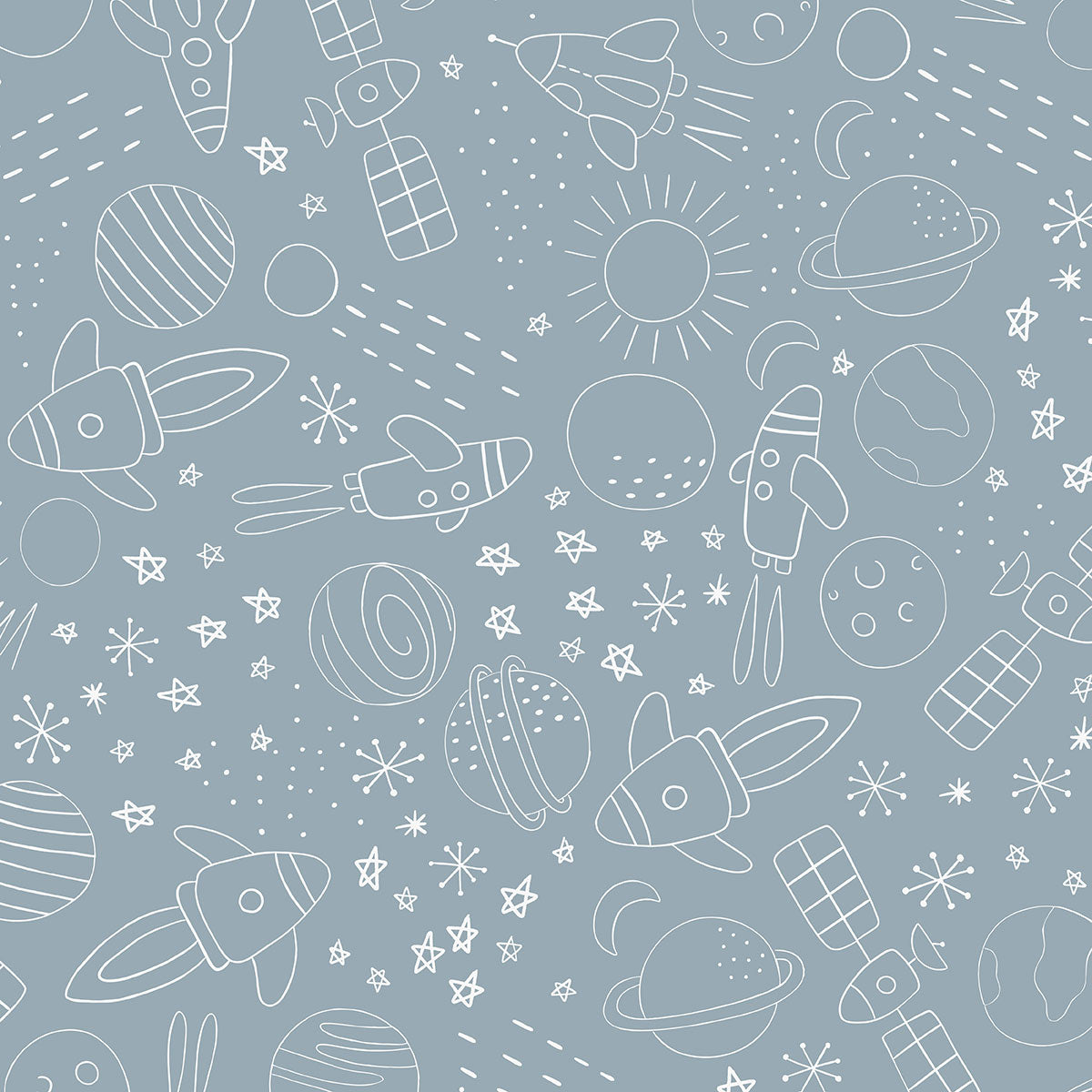 Papel de Parede Cosmos color Azul celeste 2,80 x 0,45 m