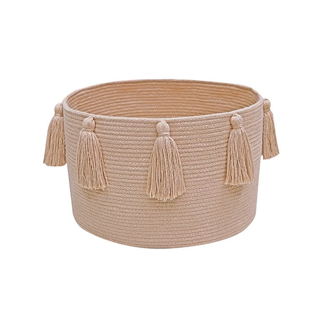 Cesta Tassels Rose Ø40 x 25 cm