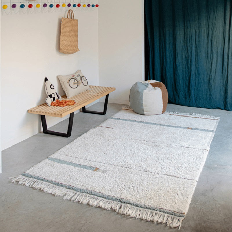 Tapete lavável Lanes Vintage Blue 90 x 130 cm