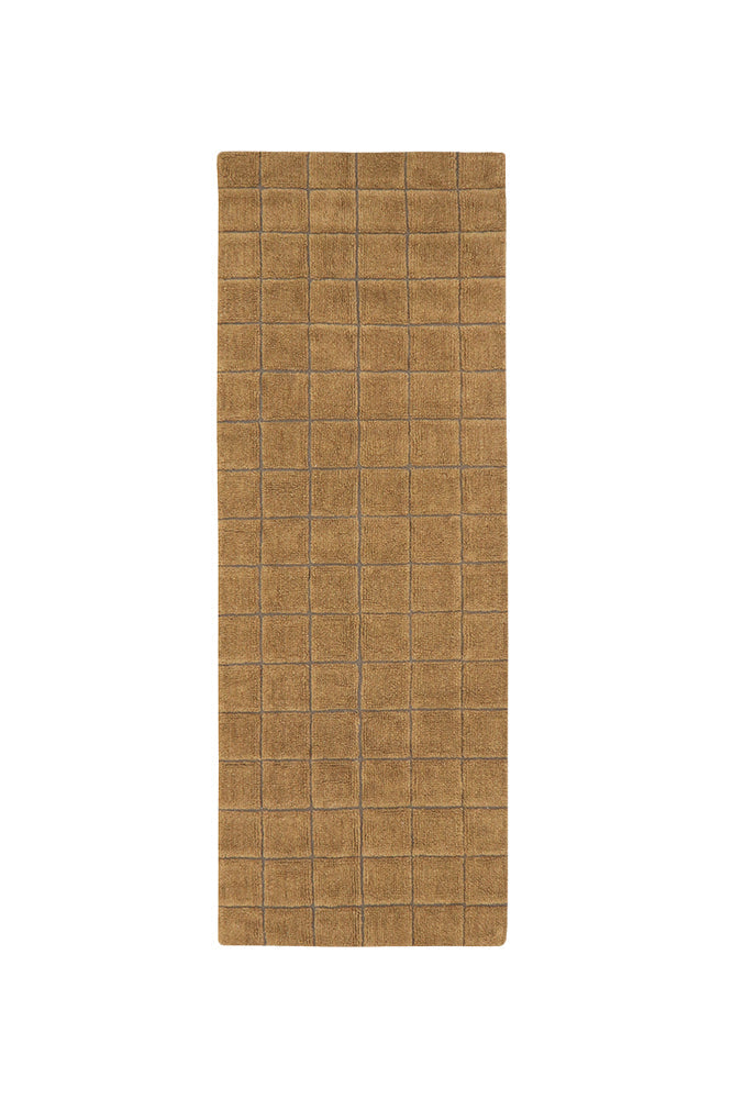 Passadeira de Lã Lavável Lorena Canals Woolable® Mosaic Ocre 80 x 230 cm