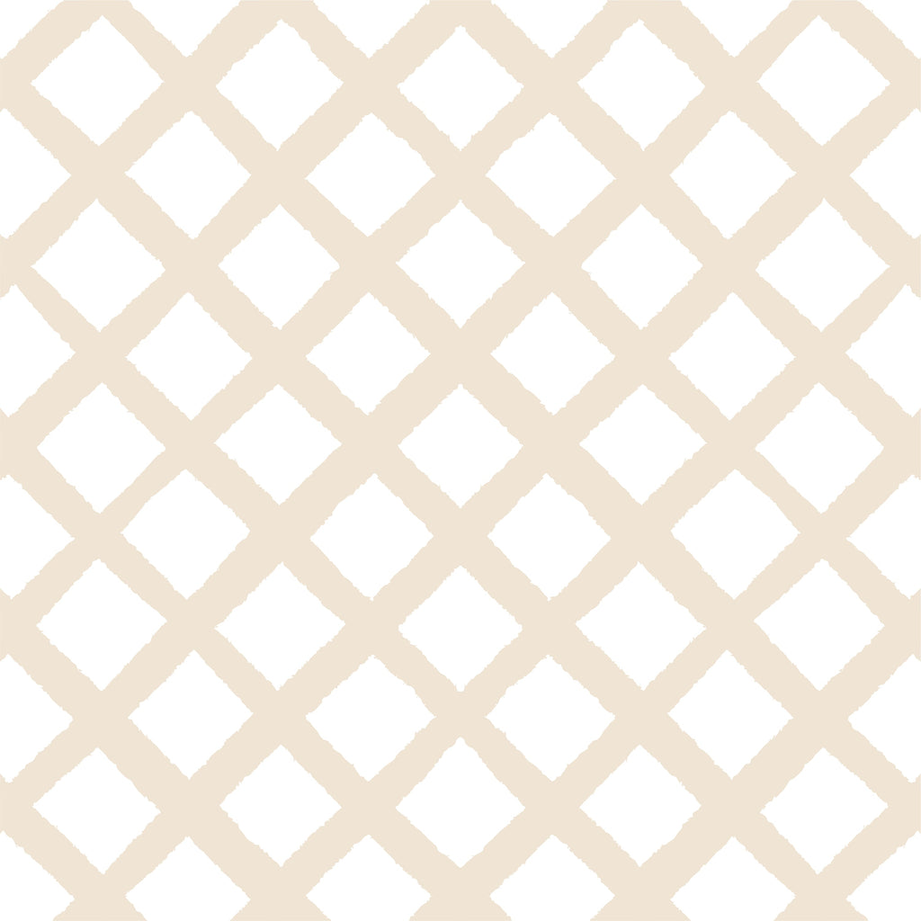 Papel de Parede Treliça Creme  2,80 x 0,45 m