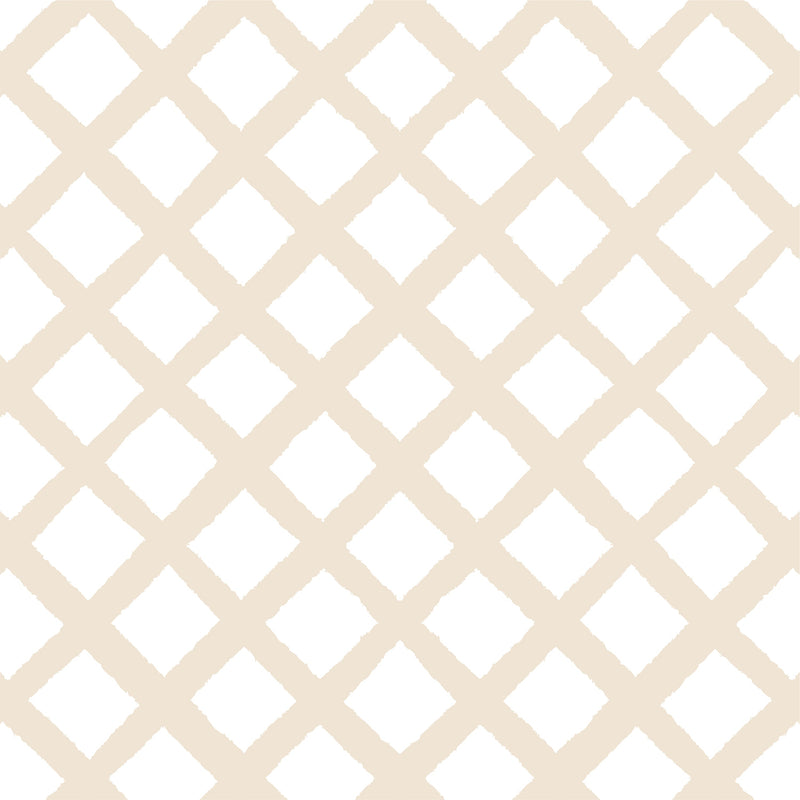 Papel de Parede Treliça Creme  2,80 x 0,45 m