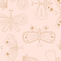 Papel de Parede Casa de Borboleta color Nude 2,80 x 0,45 m