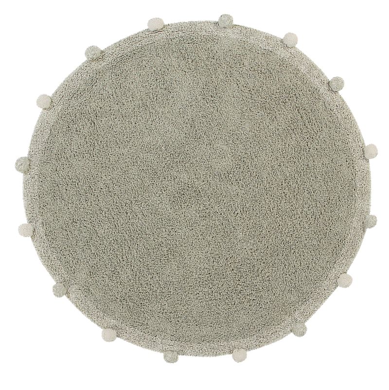Tapete Redondo Lavável Bubbly Olive Ø 120 cm