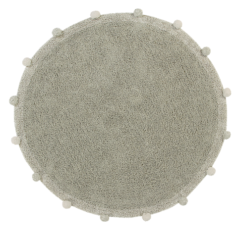 Tapete Redondo Lavável Bubbly Olive Ø 120 cm