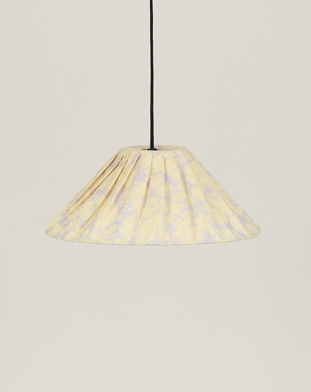 Lustre AVA peonias amarelo 50 X 21 cm