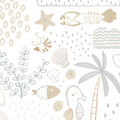 Papel de Parede Banco de Areia Bege e Cinza 2,80 x 0,45 m