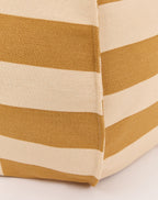 Puff VIBES round areia e mostarda 70 x 30 cm