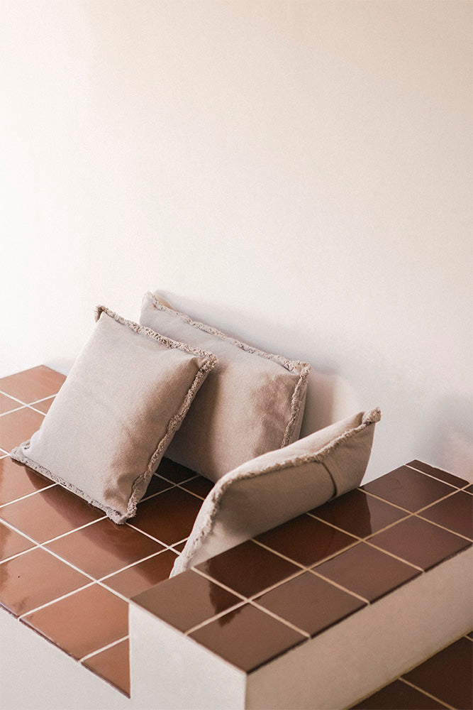 Almofada quadrada Lorena Canals Stonewashed New grey - Novo cinza 45 x 45 cm