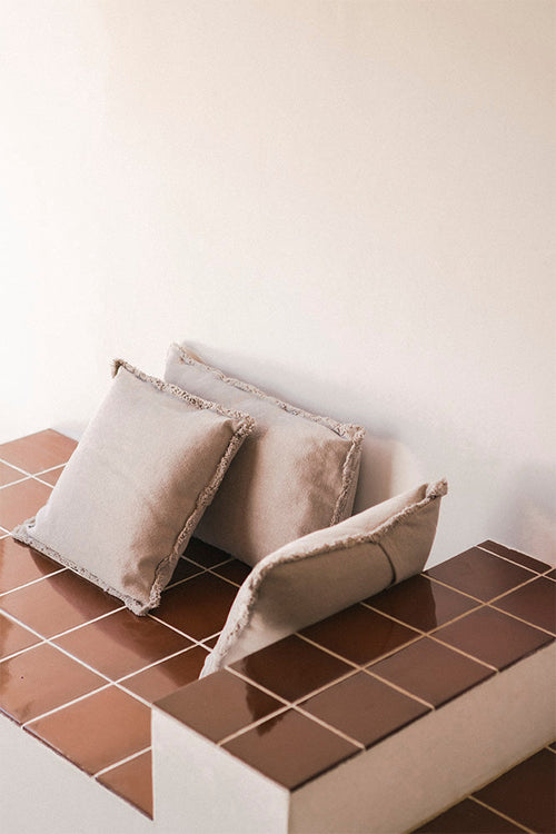 Almofada quadrada Lorena Canals Stonewashed New grey - Novo cinza 45 x 45 cm