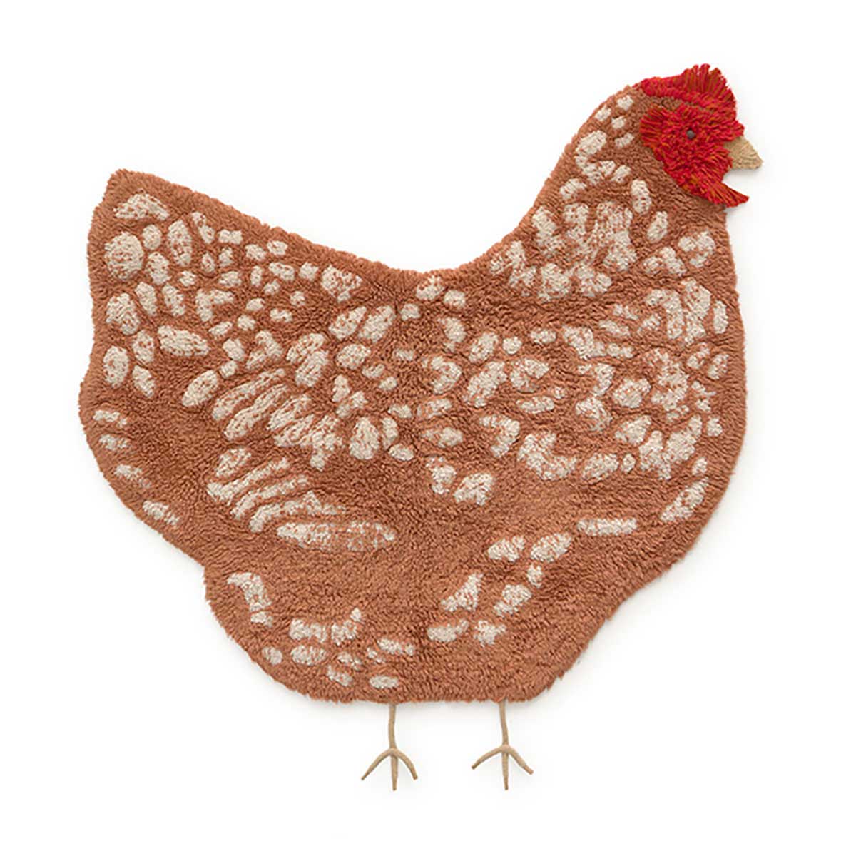 Tapete lavável  Chicken 110 x 100 cm