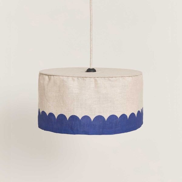 Lustre VIBES linho azul 40 x 18 cm