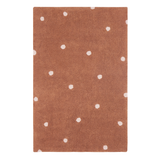 Tapete lavável Mini Dot Castanha 100 x 150 cm