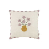 Almofada VIBES linho flowers 40 x 40 x 8 cm