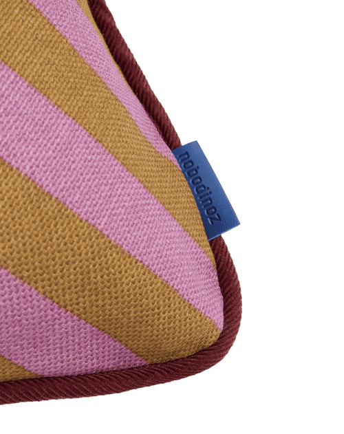 Almofada RAY listras pink e curry 70 x 25 cm