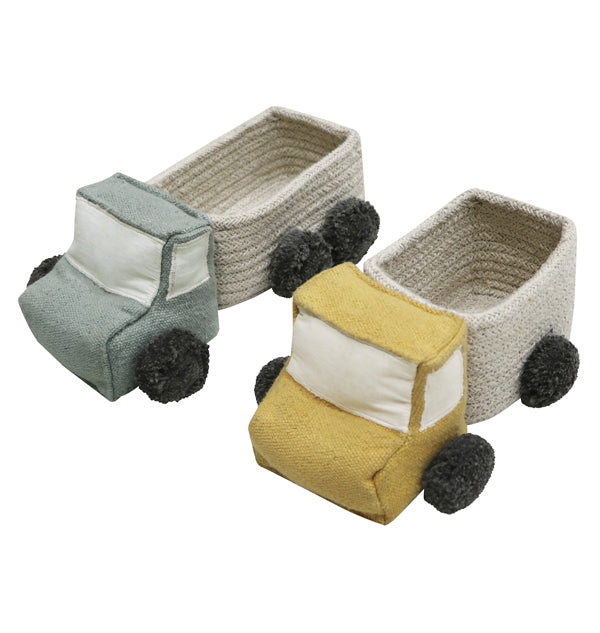 Dupla de mini cestos Truck 8 x 24 x 14 cm e 8 x 21 x 14 cm