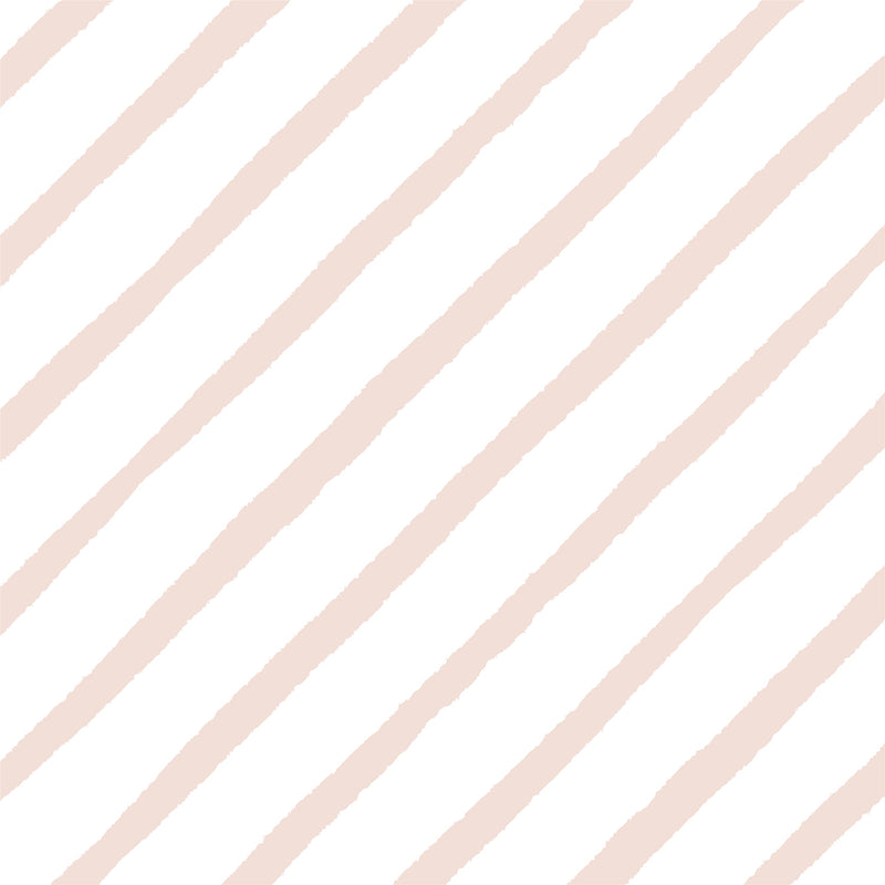 Papel de Parede Listrado Diagonal Rosa  2,80 x 0,45 m