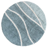Tapete Redondo Lavável Montanhas Vintage blue Ø 160cm