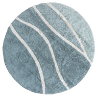 Tapete Redondo Lavável Montanhas Vintage blue Ø 160cm