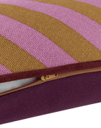 Almofada RAY listras pink e curry 70 x 25 cm