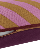 Almofada RAY listras pink e curry 70 x 25 cm