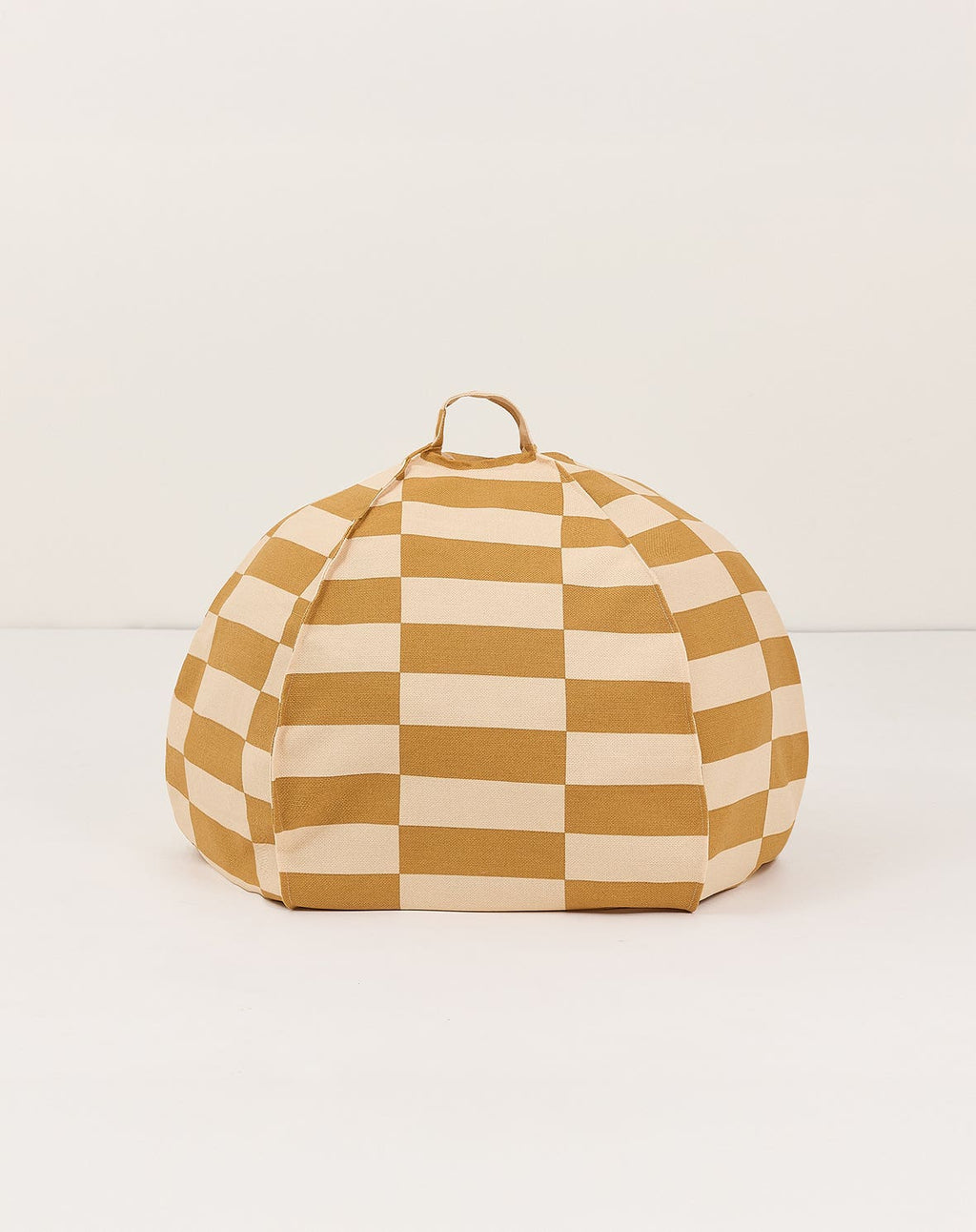 Puff VIBES round areia e mostarda 70 x 30 cm