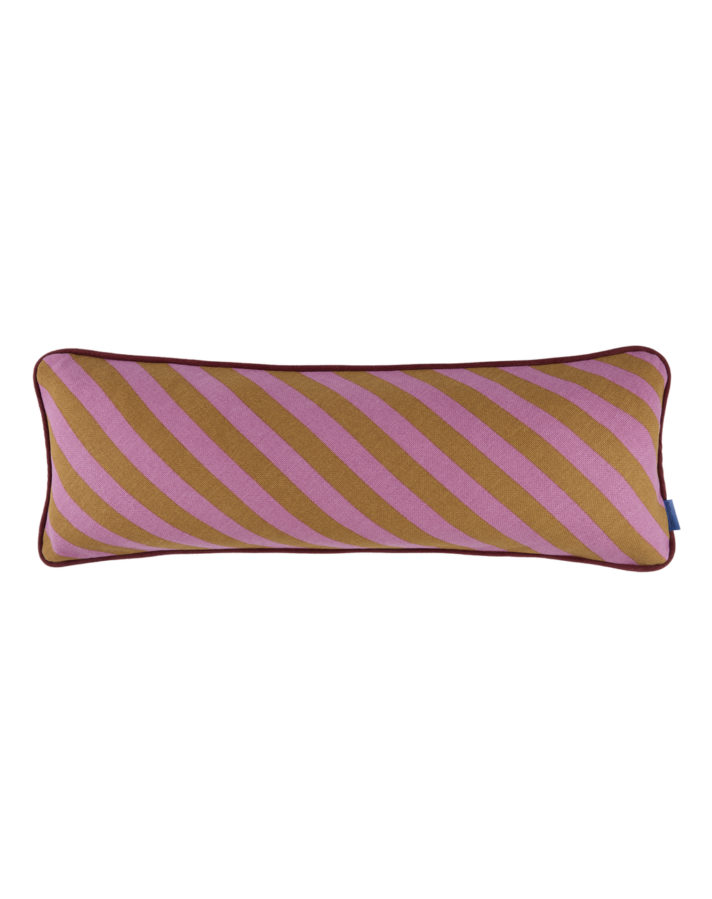 Almofada RAY listras pink e curry 70 x 25 cm