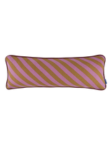 Almofada RAY listras pink e curry 70 x 25 cm