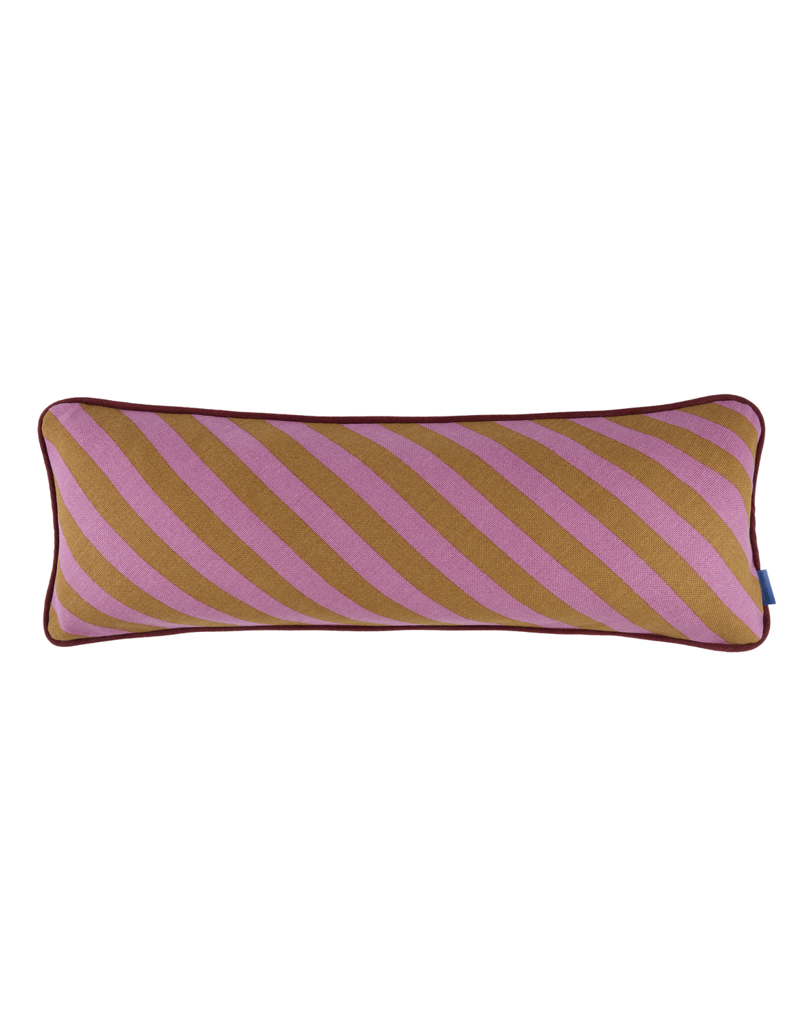 Almofada RAY listras pink e curry 70 x 25 cm