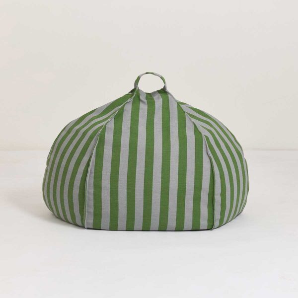 Puff VIBES round Azul e verde 70x30 cm