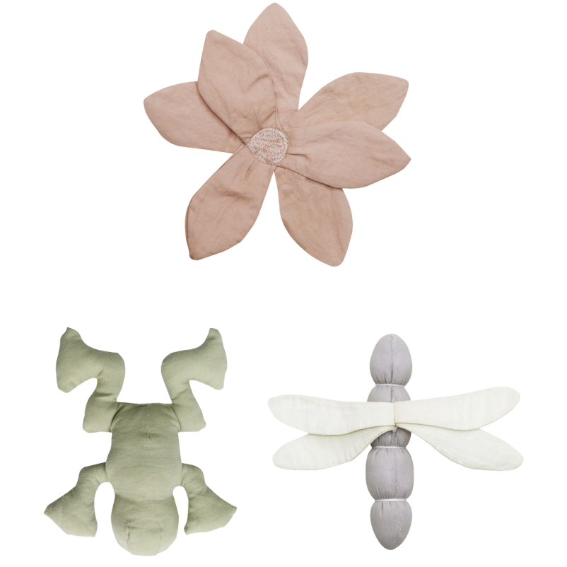 Set de 3 sensoriais Lily Pond 22 x 22 cm