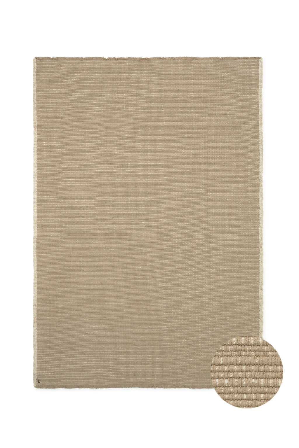 Tapete em Handloom Bege 170x240 cm