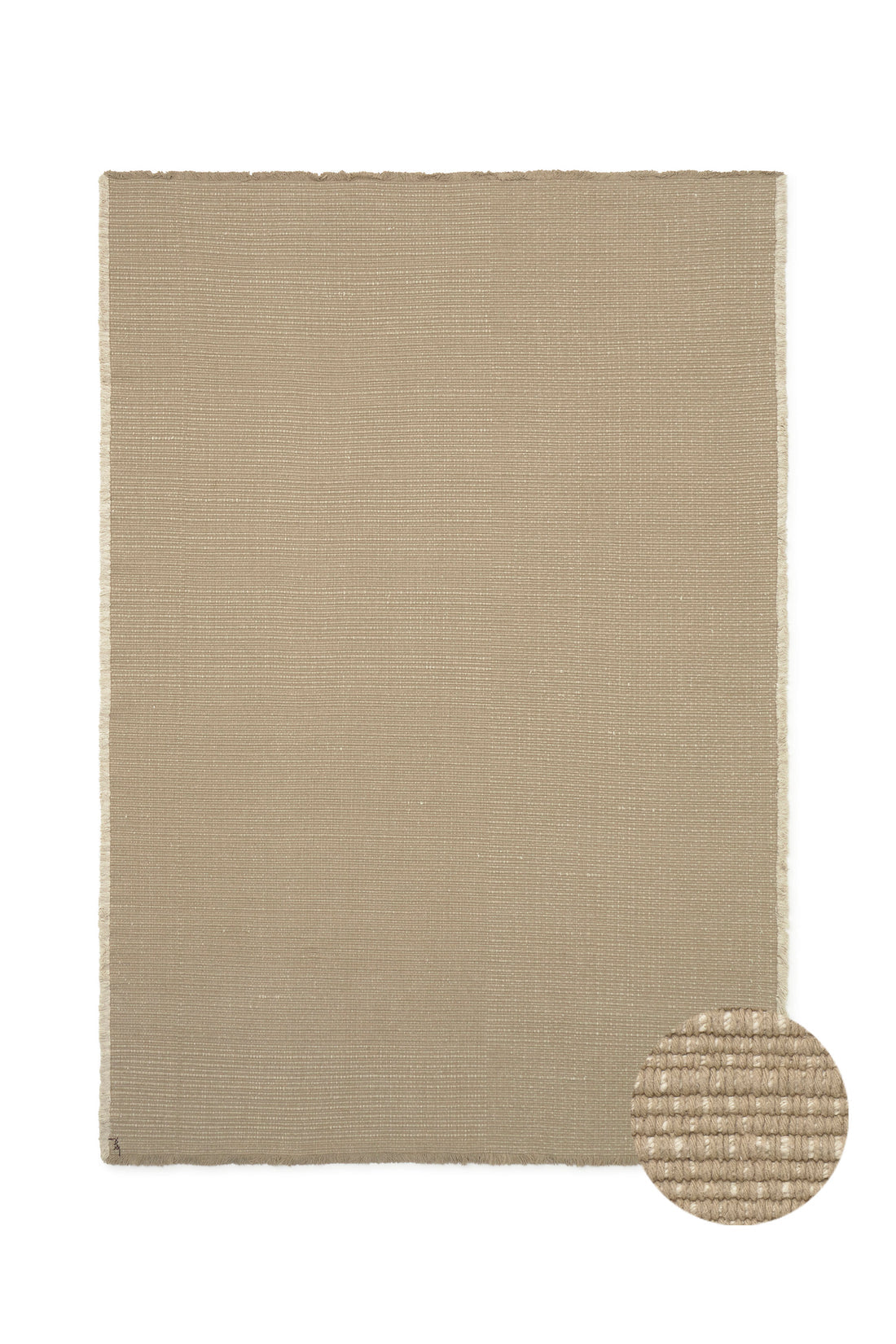 Tapete em Handloom Bege 170x240 cm