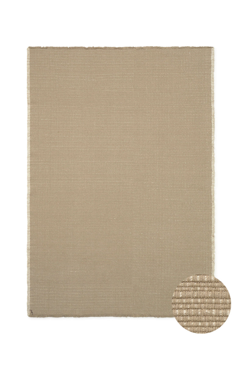 Tapete em Handloom Bege 170x240 cm