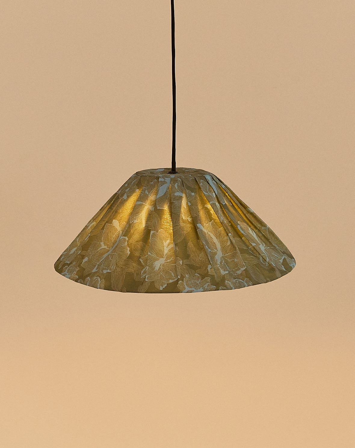 Lustre AVA peonias verde 50 X 21 cm